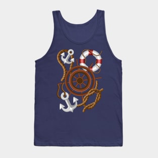 Nautical Marine Navy Sealovers Tank Top